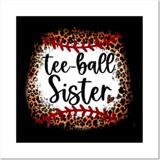 Tee Ball Leopard   Tee Ball Sister Posters and Art